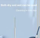 Glass Floor Wiper Rubber Blade Telescopic Rod Scrape Floor Window Wiper  Rotatable Magic Broom 180° 52CM 35CM