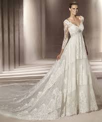 Manuel Mota Para Pronovias Bridal Dresses Lace Wedding Dress Sleeves Wedding Dresses