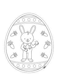 Conejo De Pascua Para Colorear