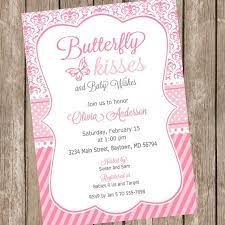 Butterfly Kisses Baby Shower Invitation Butterfly Baby Shower Invitations Butterfly Baby Shower Invitations Butterfly Baby Shower Star Baby Shower Invitations