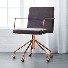 Ripple Black Leather Office Chair With Chrome Base Chair Home Office Chairs Crate Barrel