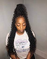 Goddess Loc Specialist On Instagram Fully Booked Until August Medium Size Goddess Locs 22 I Faux Locs Hairstyles Goddess Braids Hairstyles Braids With Curls