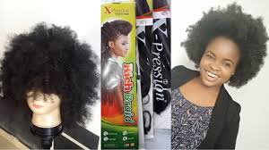 My mom gave me two bags of xpression braiding hair she had (yay, more money saved), and then i was ready!!! How To Make Afro Wig Using Xpression Braiding Hair Youtube