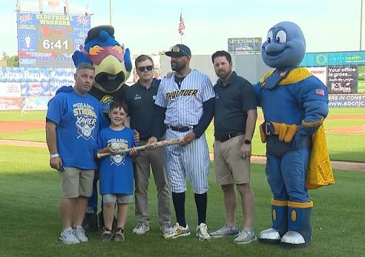 News 12 | New Jersey | Trenton Thunder To Honor Injured South Jersey Youth  Baseball Player Before Game
