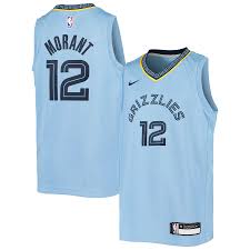 Ja morant signed grizzlies jersey (panini coa). Youth Memphis Grizzlies Ja Morant Nike Light Blue Swingman Jersey Statement Edition