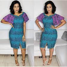 Longueur de robe :dessus genoux. Robe A Manches Volantes African Dresses For Women African Fashion African Dress