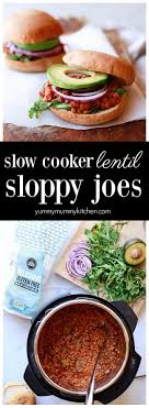 Vegan Lentil Sloppy Joes Slow Cooker Or Instant Pot Yummy Mummy Kitchen