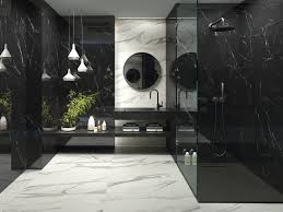 Black And White Marble Effect Tiles Black And White Marble Effect Tiles In 2020 White Marble Bathrooms Modern Luxury Bathroom New Bathroom Designs