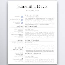 Graduate Nursing Resume Template Nurse Resume Template Etsy Nursing Resume Template Medical Resume Nursing Resume