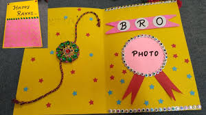 This is probably the simplest way to make a rakhi that even a toddler can try! Rakhi Card Raksha Bandhan Card Easy Handmade Rakhi Card Useful Creations Youtube