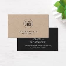 Visualize the type of business you are trying to create and everything that comes along with an instagram business to bring life to this business idea. Add Your Logo Rustic Kraft Typewriter Dark Gray Business Card Zazzle Com Business Cards Business Card Design Cards