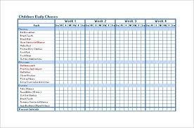 Chore Roster Template Jasonkellyphoto Co