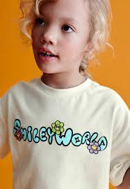 T-Shirt For Kids T-shirt Violet Smiley