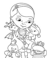 Coloring of doc mcstuffins white papers is a fascinating activity for girls and boys. Disney Junior Doc Mcstuffins Coloring Pages 1nza