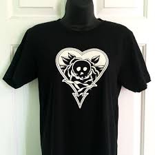 Black And White And Red All Over Alkaline Trio Alkaline Trio Tattoo Shirt Flash Shirt Alkaline Trio Tattoo Tattoo Shirts