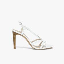 Check spelling or type a new query. Sandale A Talon En Cuir Lisse Blanc Bocage