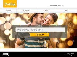 Search bar on dating site Stock Photo - Alamy