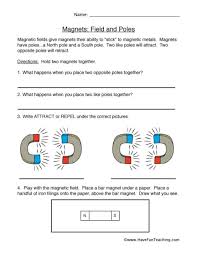 Can your child tell what will be attracted by a magnet? Force And Motion Worksheets Have Fun Teaching
