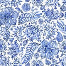 Blue floral digital paper, digital download, flower seamless pattern,digital flowers, digital scrapbook paper 12x12 inch. Abstract Seamless Floral Pattern Of Indigo Blue Hand Painted Watercolor Fantasy Leaves Flowers Paisle Pattern Art Vintage Floral Pattern Painting Wallpaper