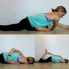 Optional Thread The Right Arm Under The Left For A Shoulder Stretch Grab The Back Foot For A Deep Quad Release Yin Yoga Nancy Nelson Yoga Yin Yoga Sequence
