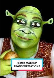 Doing Shreks Makeup