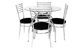 argos home lusi glass dining table &