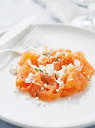 Pin Van Fa La 2 Op Poisson Et Fruits De Mer Delices Gemarineerde Zalm Voorgerechten Gerecht Met Vis