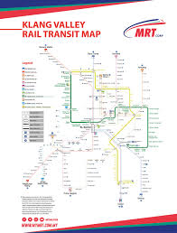 Klang Valley Rail Transit Map Transit Map Train Map Rapid Transit