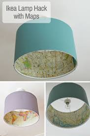 The Best Ikea Lamp Hack Rismon Map Lampshade Ikea Lamp Wine Bottle Diy Crafts Mason Jar Diy