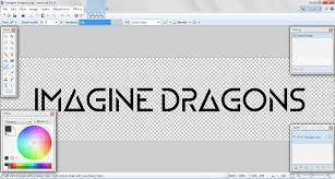 This Is Paint Net We Used This In The Post Production To Create The Text For The Print Work This Let Us U Imagine Dragons How To Apply This Or That Questions