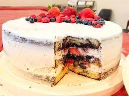 Strawberries have to be my favorite fruit to bake with in the summertime. Berry Chantilly Filled Marble Cake Chef Happy S Cakes Facebook