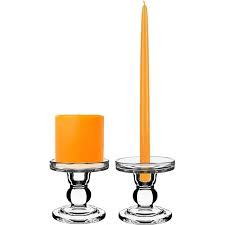 Wholesale candle holders and accessories at sparks gift wholesalers. 3 75 Inch Pillar Taper Candle Holders Wholesale Set Of 24