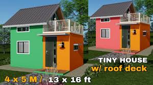Which is the most popular roofing line in the philippines? Tiny House Design With Attic 4 X 5 M 13x16ft Youtube