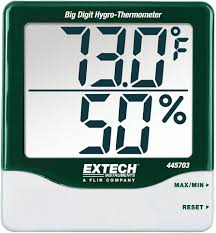 Amazon.com: Extech 445703 Big Digit Indoor Humidity and ...