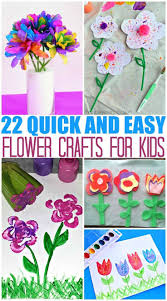 20 Quick And Easy Flower Crafts For Kids The Mom Creative Flower Crafts Kids Flower Crafts Spring Flower Crafts