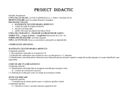 Competentele specifice au in vedere standardele de performanta pentru un anumit post. Pdf Proiect Didactic Anamaria Pesclevei Academia Edu