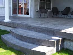 After placing your subbase, you'll need to tamp it down until it is packed extremely firm, level, and stable. Stamped Concrete Concrete Front Steps Design Ideas Novocom Top