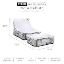 Comfort Research Big Joe Lux Sealander Pool Float and Patio Chair, Cape  Stripe, No Inflation Needed & Reviews