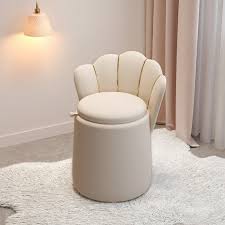 Velvet Vanity Begonia Chair With Back