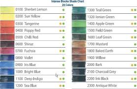 derwent inktense blocks color chart color chart is an