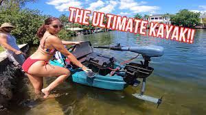 Trolling motors have different features and specifications, and below we will look at the top 3 trolling motors out there for your kayak. Trolling Motor On A Kayak Cheap Outboard Engine Mount Diy Youtube