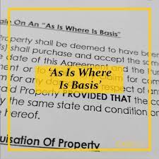 Certain types of implied warranties must be specifically disclaimed, such as the implied warranty of title. As Is Where Is Casasila Home Inspection Kuantan Facebook