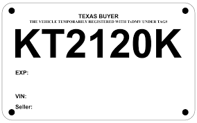 Prices are for standard white tag with light green template with 1 color of print for company name. 10 Best Printable Temporary Tags Printablee Com