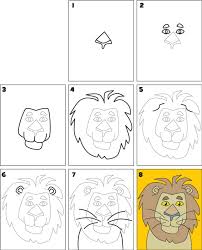 How to draw a lion. How To Draw Lion For Kids Drawing For Kids