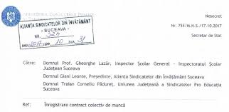 Contractul Colectiv De Muncă La Nivelul Grupului De Unități școlare Ale Isj Suceava Alianţa Sindicatelor Din Invăţămant Suceava