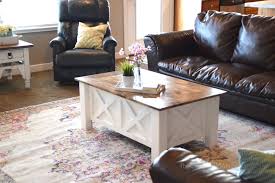 Plans To Build A Darling Farmhouse Style Coffee Table With Built In Storage Perfect For Stori Coffee Table Farmhouse Farmhouse Style Coffee Table Coffee Table