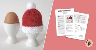 June 2018 suggested yarn ito gima 8.5. Knitting Cafe Guess What S Free Adorable And Super Quick To Make This Santa Hat Egg Cosy Pattern From Amanda Berry Get Your Free Pattern Now Http Makeri St M2 Facebook