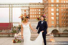 Wedding Dress By Ella Blu Photo By Life In Tandem Photography Located At The Alcantar Sky Garden El Paso Tx Wedding Dresses Wedding Wedding Bells