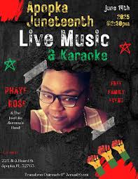 Apopka! This Saturday at the Hilton Garden City Center 8pm