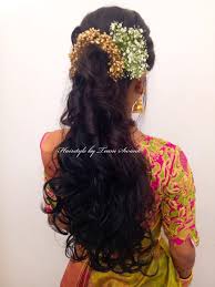 South Indian Bridal Reception Hairstyle By Team Swank Bridal Updo With Curls Hair Accesso Indian Wedding Hairstyles Bridal Hair Decorations Indian Hairstyles